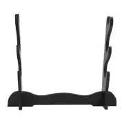 3Tier Samurai Sword Katana Holder Stand Bracket Rack Display Black N6V35373