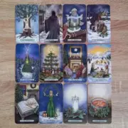 Yuletide Tarot Deck, 78 Cards, 4.7x2.8in, Hope and Warmth for the Holidays