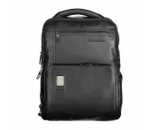 Piquadro Black Leather Men Backpack