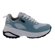 Waldläufer Run Trainers, H+K Pepper, Textile Reflective, Sky/Silver, Lacing U