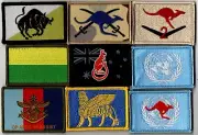 9 different Australian Army Unit Patches .............Lot 12