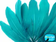 1/4 lb - Peacock Blue Goose Satinettes Wholesale Loose Wing Feathers Craft Quill