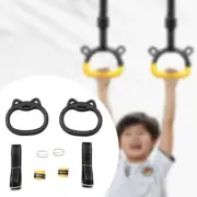2 Pieces Gymnastics Rings Pull up Rings with 2 Webbings Multifunctional