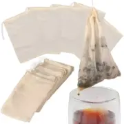 5Pcs 20X25Cm Reusable Drawstring Cotton Soup Bag Straining Cheesecloth Bag Spice