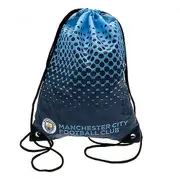 Manchester City FC Fade Design Drawstring Gym Bag Blue/Black 44 x 33cm