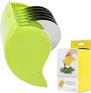 Little Syohe Herb Roller Mincer, Manual Hand Scallion Chive Mint Cutter with 6 Stainless Steel Blade Kitchen vegetable chop