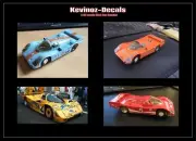 1/32 Scale Decals for Scalextric Porsche 962
