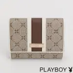 【PLAYBOY】卡片夾 可可拿鐵COCOA LATTE系列(咖啡色)