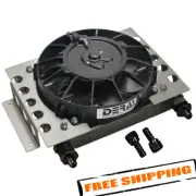 Derale 13750 15 Row Atomic Cool Plate & Fin Remote Cooler, -6AN
