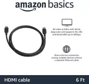 AmazonBasics High-speed HDMI Cable 6 Feet