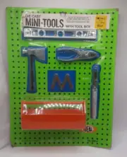 Ideal Die Cast Mini Tools with Tool Box Vintage 1970's