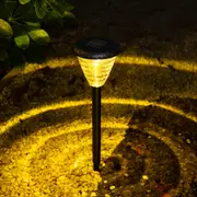 2Pcs Solar Lawn Light LED Outdoor Ground Garden Path Landscape Yard Colouring Changing Warm Lamp