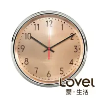 在飛比找momo購物網優惠-【LOVEL】31cm工業風鐵框魚眼鏡面靜音時鐘-金(M72