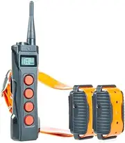 Aetertek AT-919C Advanced Dog Training Collar with Auto-Bark Detection, Remote Control, Waterproof, Long Range, Multi-Level Vibration & Static Correction - Ideal for Medium & Large Dogs (2 Dogs)