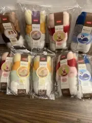 4colors Daiso 20g Dyed Color Wool roving felt For Needle Felting Spinning 9 Pack