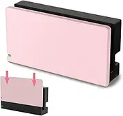 TIKOdirect Custom Faceplate Cover for Nintendo Switch Charging Dock, Hard PC Slim Shell Anti-Scratch [No Screwdriver Installation] for Switch Dock, Pink