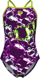 [arena] Girls Feel Soap Bubbles Light Drop Back Athletic One Piece Swimsuit