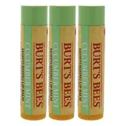 Burt's Bees Cucumber Mint Moisturizing Lip Balm by Burts Bees for Women - 0.15 oz Lip Balm - Pack of 3