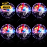 6 Pieces Ghost Hunting Cat Ball Activated Cat Toy Motion LED Light Pet Balls Mot