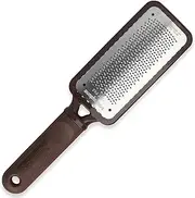 Microplane Colossal Foot File Scraper - The Original Stainless Steel Foot Rasp, Dead Skin/Callus Remover for Feet, Gentle Foot Scrubber, Pedicure Tools for Salon-Quality Foot Care, Brown