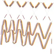 Yardwe 10pcs Boys and Girls Dance Ribbons Gymnastics Ribbons with Streamers for Parties Performances