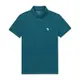 A&F 熱銷刺繡麋鹿短袖Polo衫(無吊牌)-墨綠色