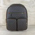 MICHAEL KORS JET SET ITEM MEDIUM POCKET BACKPACK MK BROWN MSRP $558.00