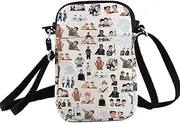 [PXTIDY] Maze Runner Characters Crossbody Bag Movie Lover Gift Tv Show Series Gifts Tv Show Merchandise Maze Runner Lover Gift