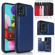 For Samsung S20FE Note 20 Ultra A51 A71 Leather Flip Card Slot Wallet Case Cover