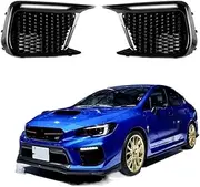 LED DRL Daytime Running Light Front Fog Lamps with Turn Signal Assembly Accessories Compatible With Subaru WRX STI 2018 2019 2020
