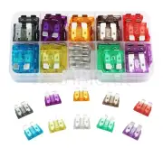 50Pcs Aluminum Micro Blade Fuses 2A-35A Blade Type Fuse Set For Car Auto Truck (for: Fiat)