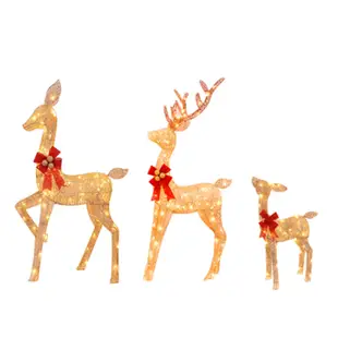 【100CM單個】聖誕鐵藝發光鹿 聖誕節裝飾品 金色鹿擺件 聖誕樹裝飾鹿 櫥窗發光麋鹿 聖誕鹿擺件