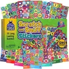 Purple Ladybug Mega Variety Pack of 1260 Scratch and Sniff Stickers - 15 Unique