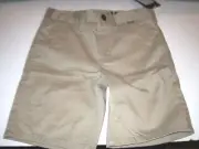 NEW Hurley sz 6 beige khaki chino long walk shorts boys adjustable
