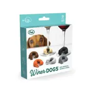Fred Winer Dogs - Dachshund Party Glass Drink Stem Wine Markers - Set of 6