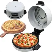 Electric Pizza Oven, 12 Inch Countertop Pizza Maker, 2000W Rapid Heating Crispy Crust Stone Baked Pizza, Homemade Pizza in 6 Minutes Non-Stick Pizza Maker Machine for Indoor or Outdoor Party.