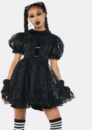 [Trickz N' Treatz] Witch You Were Here Babydoll Dress