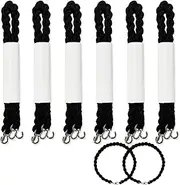 [Waynoda] Elastic Boot Bands Military Boot Straps Blousing Garters with Metal Hooks for Navy Army Air Force,12 Pieces