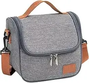 NUZAMAS Insulated Lunch Bag Leakproof Adjustable Shoulder Strap for Adults Kids Lunch Boxes Picnic Bags Food Cooler Storage Meal Prep Bento Box Tote for Office School Camping Travel Fishing Hiking