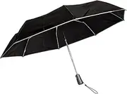 Titan Compact Travel Umbrella, Windproof, Water Repellent Auto Open/Close, Black, Black, One Size, Totes Titan Compact Travel Umbrella, Windproof, Waterproof, Auto Open/Close