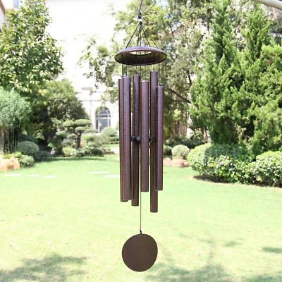 Wind Chimes Outdoor Deep Tone, 45 in Memorial Wind Chimes Large with 6 Heavy Tub
