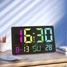 10 Inch Large Display Wall Clock LED Digital Clock 12/24H for Home Office School