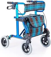Walker for Seniors Rollator Mobility Rollators with Seat, Compact Easy Rollator Wheeled Walking Aid Foldable Adjustable Height with Brakes and Carry Bag Little Surprise