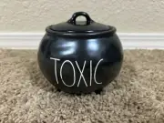 Rae Dunn TOXIC Cauldron With Lid Halloween Artisan Collection - NEW!