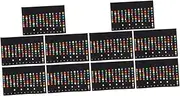 ERINGOGO 2sets Guitar Scale Stickers Fretboard Notes for Beginners Guitar Trainer Map 5pcs*2