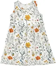 [Caihoyu] Toddler Girls Dresses Baby Girls Swing Casual Play Dresses Party Gift Clothes Outfit, Multicolor14, 6 Years