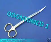 3 Pcs Dean Scissors 7" Gold Plated Surgical Instruments