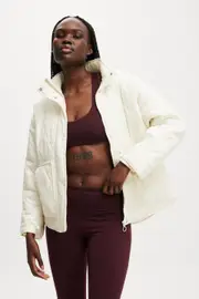 [Body] Body - Warm Up Relaxed Lightweight Jacket - Coconut milk XL COCONUT MILK