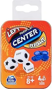 Spin Master 6061968 Left Center Right Tin Refresh Dice Game