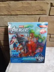 New Marvel Avengers Assemble Super 3D 5 Puzzle Pack, Open box.